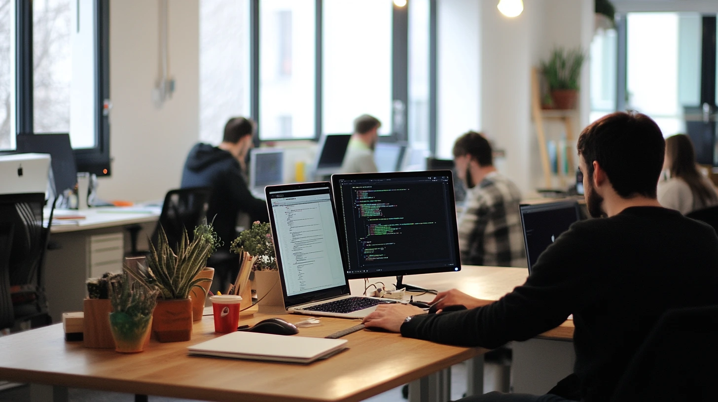 Polo Development team working on software development projects